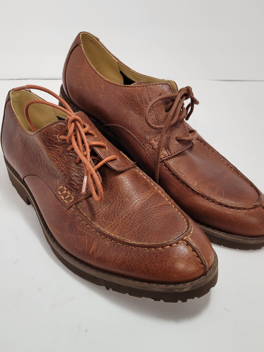 Sebago Rutland Algonquin Classic Men's Brown Leather Lace-Up Dress Shoes Size 9